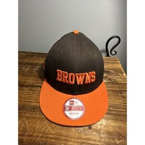 New Era 9 Fifty Cleveland Browns NFL Mens‎ Cap/Hat Embroidered Logo Snapback M/L